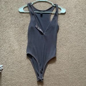 Forever 21 NWOT Grey Bodysuit